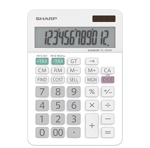 ماشین حساب شارپ مدل EL-334W — تصویر ۳