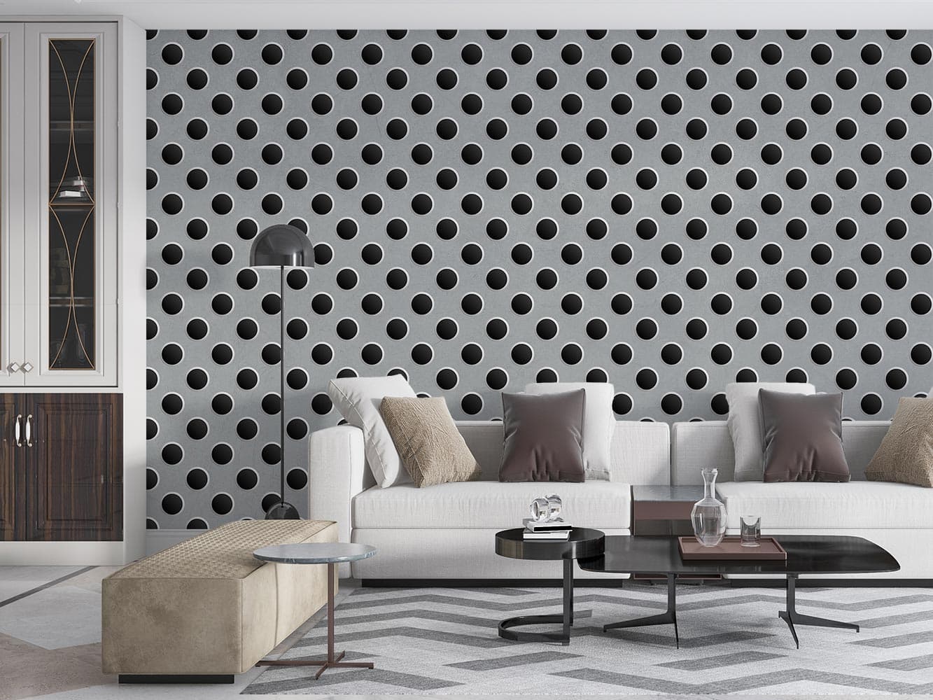کاغذ دیواری توپ توپی دایره ای M10219800