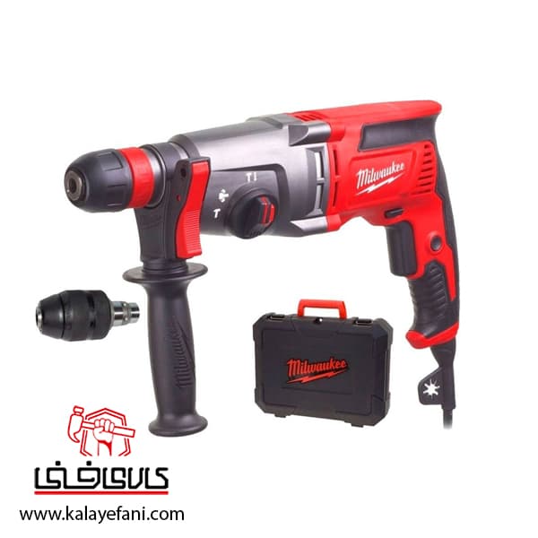 بتن کن سه کاره چهار شیار میلواکی 800 وات مدل PH26T — تصویر ۲