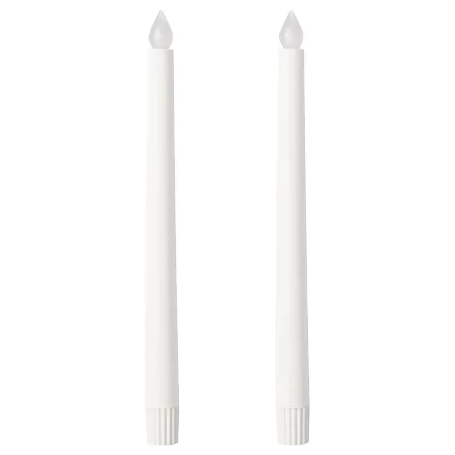 شمع LED سفید ایکیا مدل ÄDELLÖVTRÄD