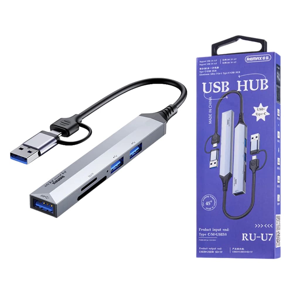 هاب 5 پورت USB-C ریمکس مدل REMAX RU-U7 — تصویر ۲