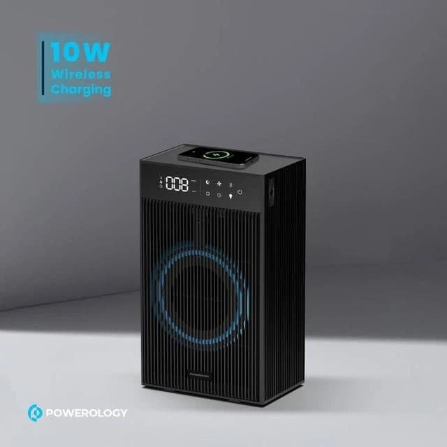 دستگاه تصفیه هوا،اسپیکر،خوشبو کننده و شارژر وایرلس پاورولوژی مدل Powerology Smart Air Purifier PAPFRBK — تصویر ۳