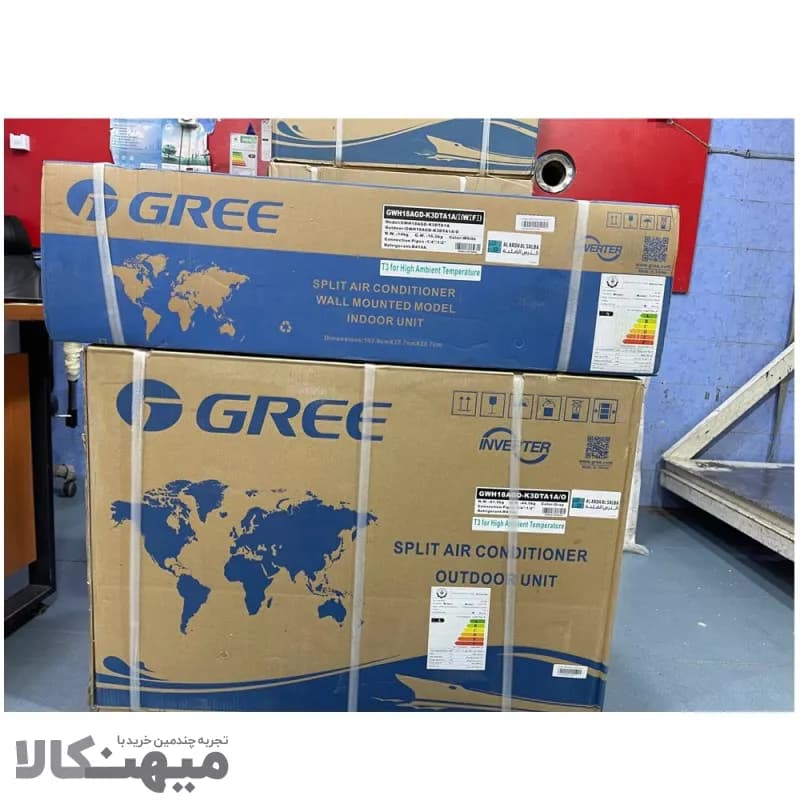 کولر گازی اسپلیت گری 18000 اینورتر گاز R410a مدل GWH18AGD — تصویر ۵