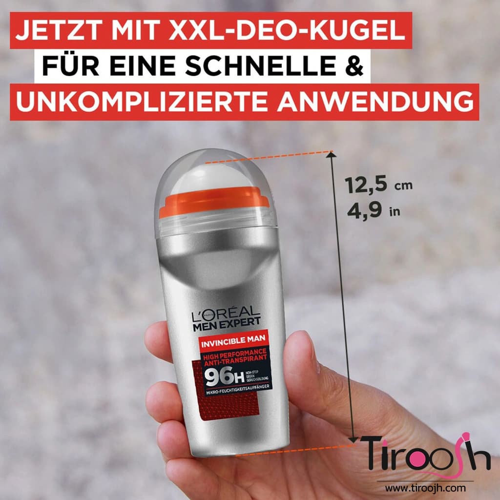 رول ضد تعریق لورال مردانه ۹۶ ساعت مدل Thermic Resist — تصویر ۶