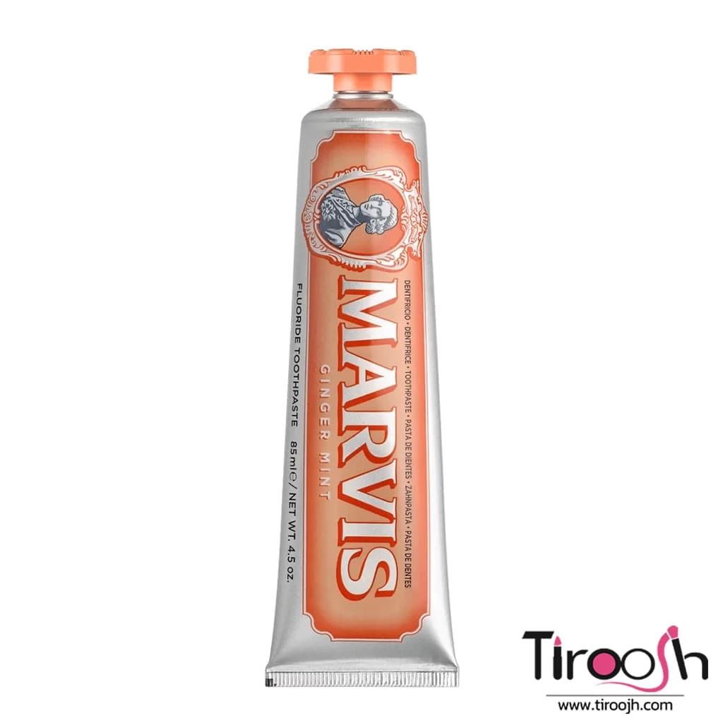 خمیر دندان مارویس زنجبیل نعنا نارنجی MARVIS ginger mint