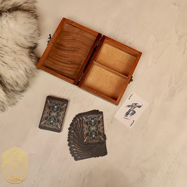 جعبه پاسور چوبی دوقلو طرح جوکر کد sh103 — تصویر ۴