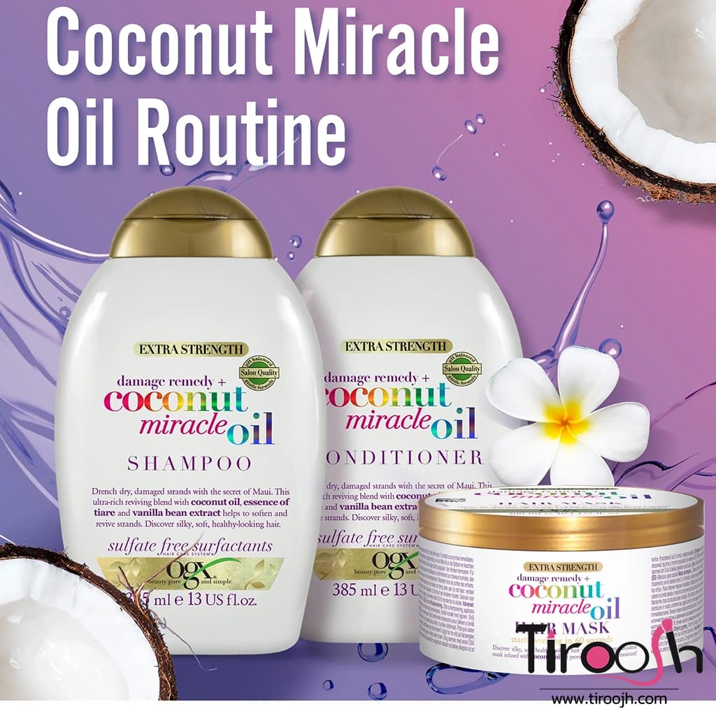 شامپو کوکونات اویل اوجی ایکس OGX Coconut Oil — تصویر ۲