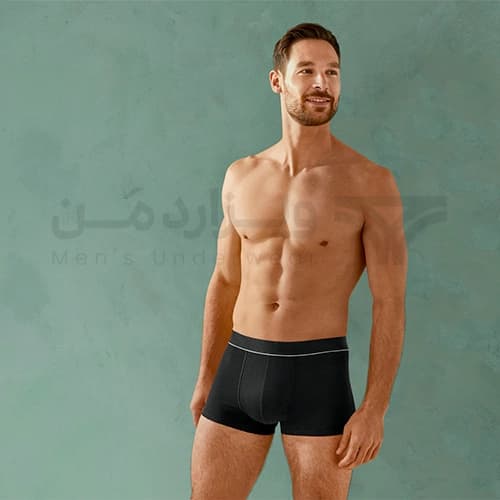 پک 2 تایی شورت مردانه پادار مشکی لیورجی آلمان ساخته شده از جلبک دریایی — تصویر ۳