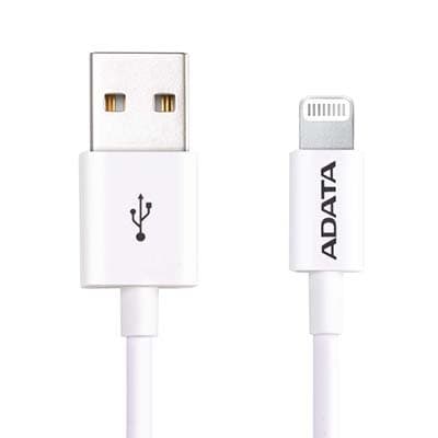 کابل شارژ USB به Lightning ای دیتا با روکش پلاستیکی