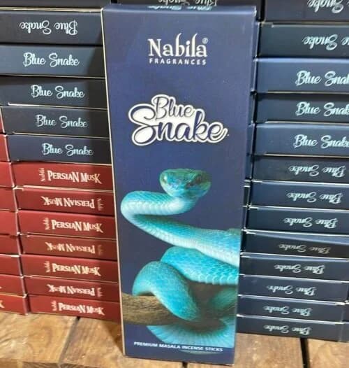 عود خوشبو کننده شاخه ای نابیلا Nabila مدل بلو اسنیک ( مار آبی ) Blue snake — تصویر ۳