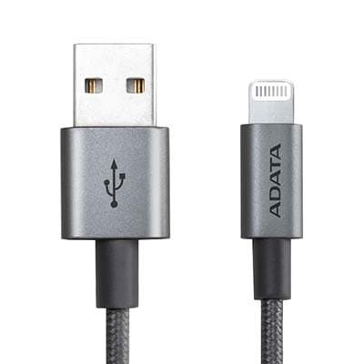 کابل شارژ USB به Lightning ای دیتا با روکش کنفی