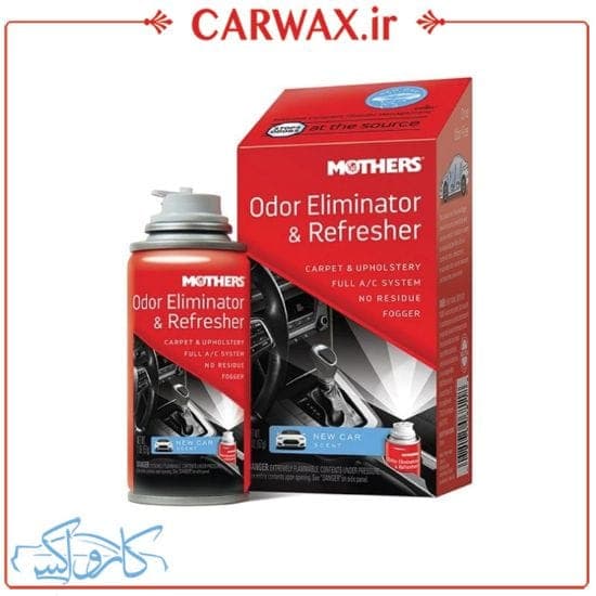 بمب تهویه و آنتی باکتریال نیوکار داخل خودرو مادرز Mothers Odor Eliminator New Car Scent 6811