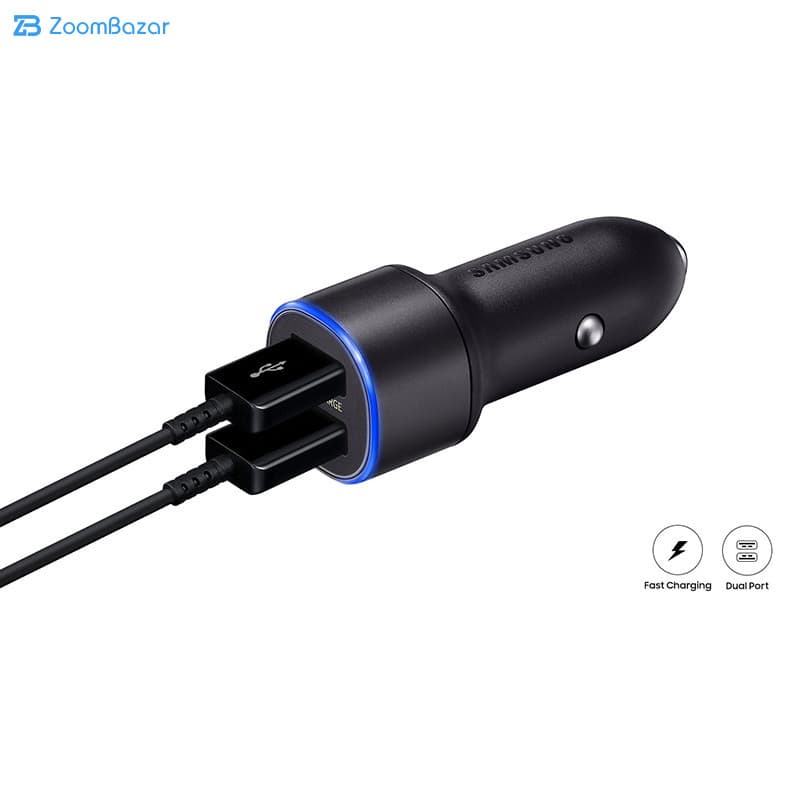 شارژر فندکی سامسونگ مدل EP-L1100 به همراه کابل تبدیل USB-C/microUSB | اصلی — تصویر ۲