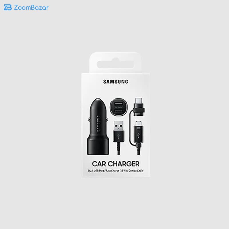 شارژر فندکی سامسونگ مدل EP-L1100 به همراه کابل تبدیل USB-C/microUSB | اصلی — تصویر ۳
