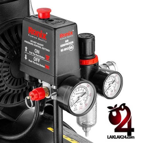 کمپرسور باد 50 ليتری سايلنت رونيکس مدل RC-5012 — تصویر ۳