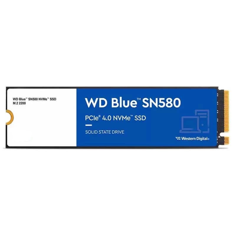 حافظه اس اس دی وسترن دیجیتال مدل WD Blue SN580 M.2 NVMe 500GB Internal SSD — تصویر ۲