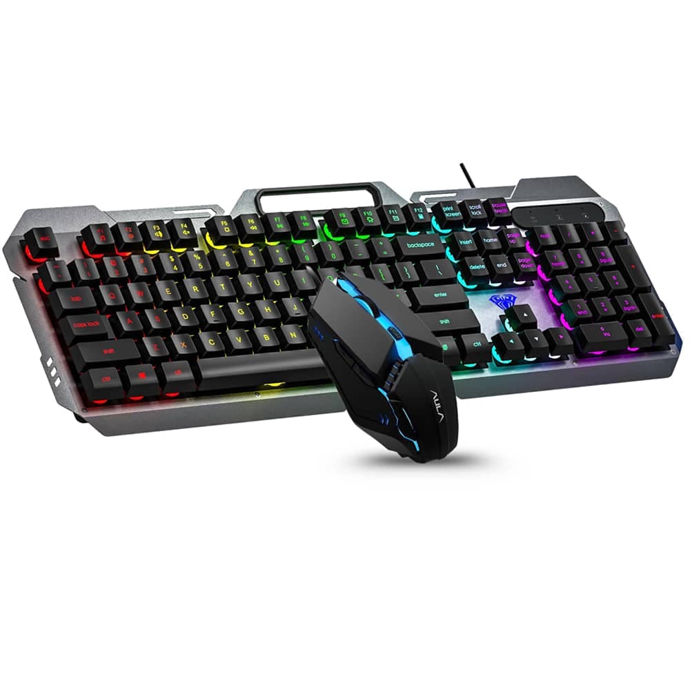 کیبورد و موس گیمینگ AULA F2023C RGB