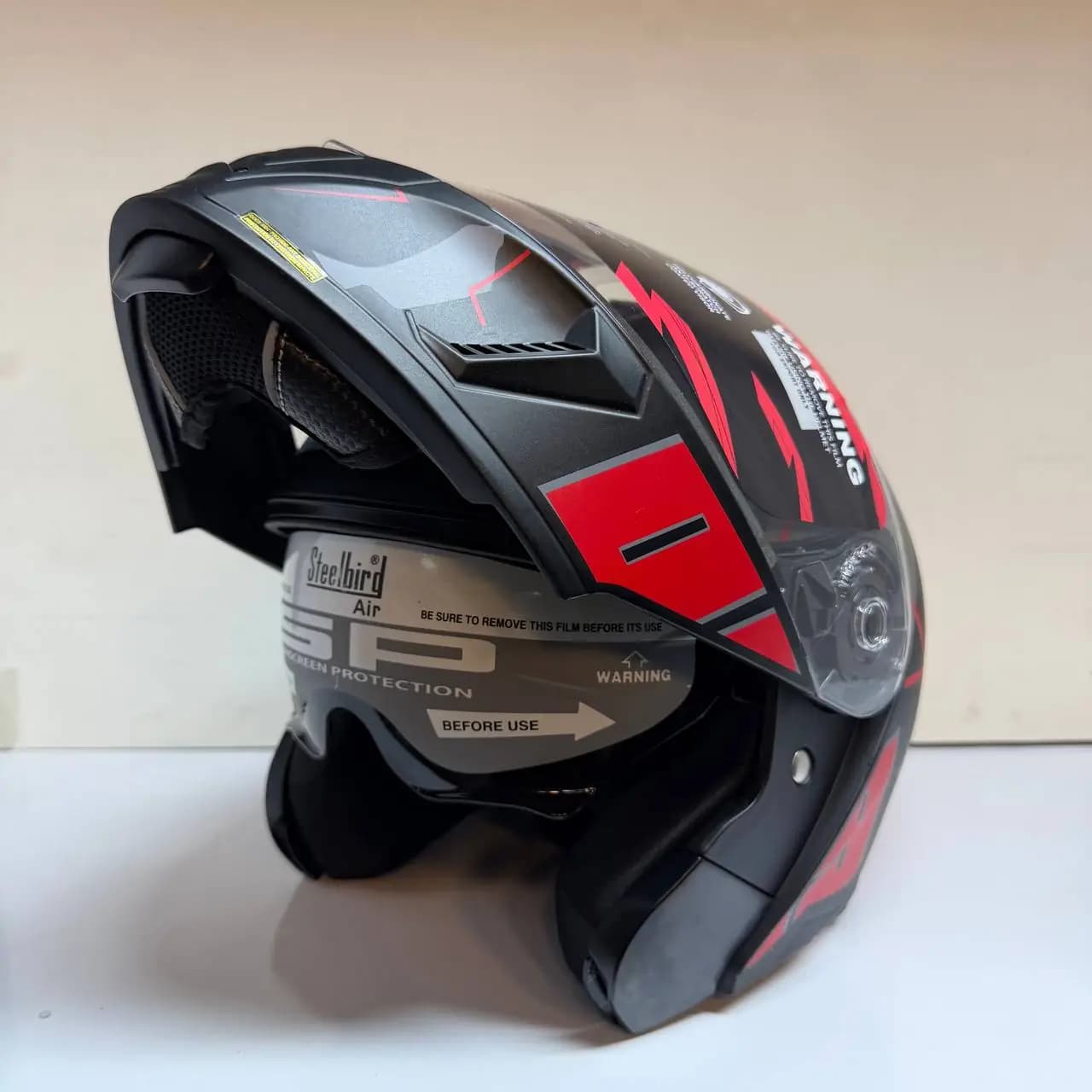 کلاه کاسکت فک متحرک عینک دار Steelbird SBA-20 | MotorMod — تصویر ۳