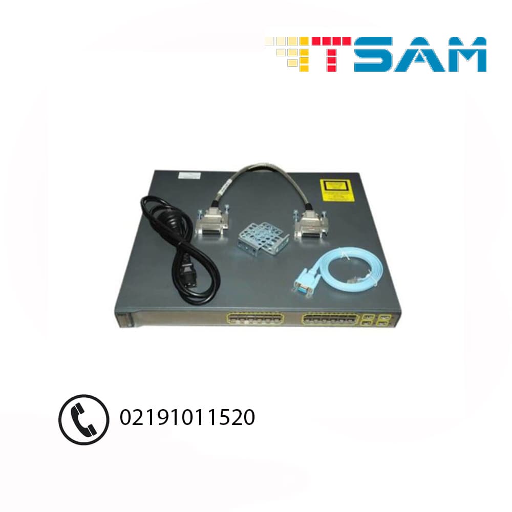 سوییچ 24 پورت سیسکو مدل WS-C2960+24PC-L — تصویر ۲