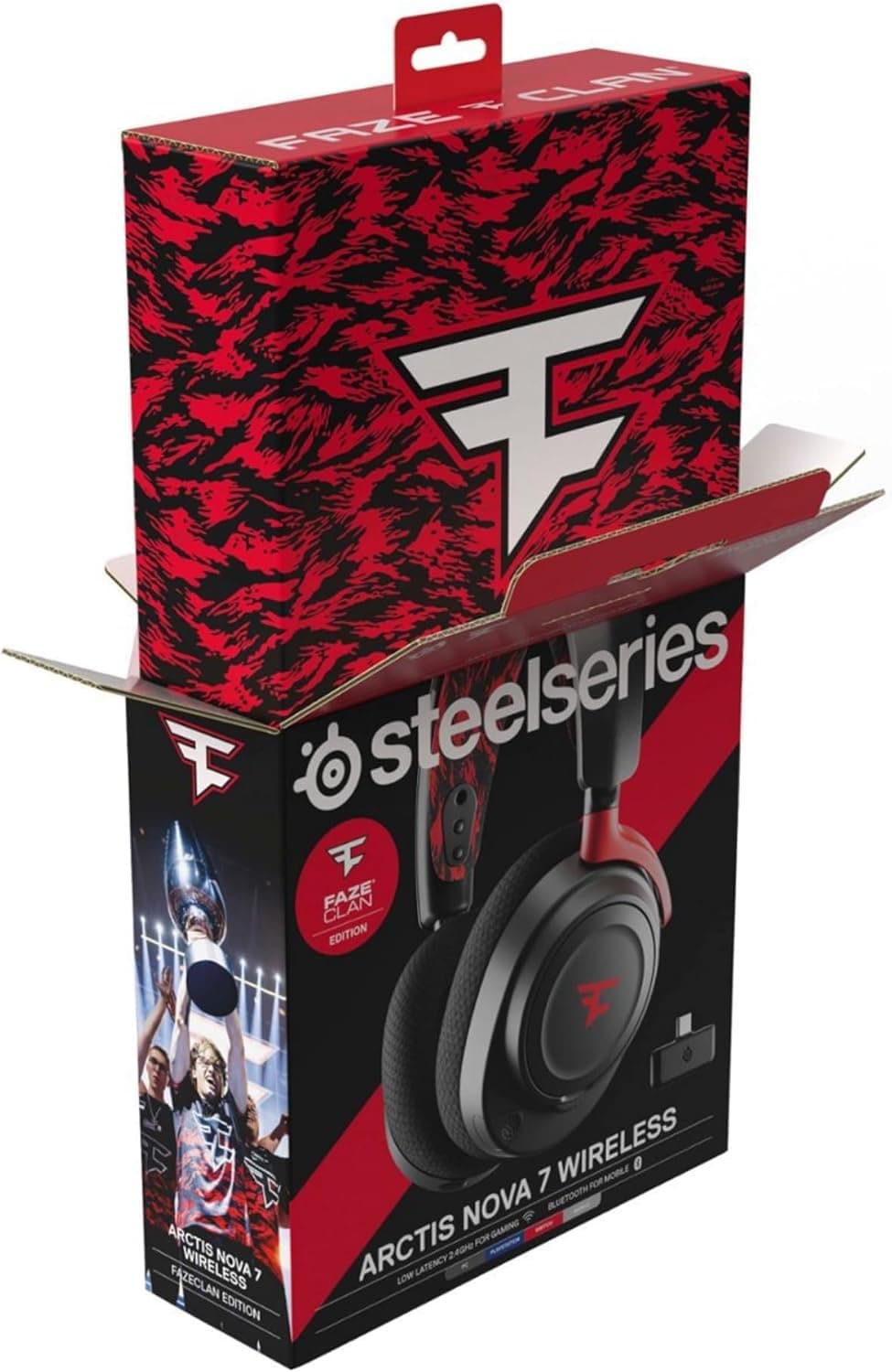 هدست بی سیم Steelseries Arctis Nova 7 FaZe Clan Edition — تصویر ۹