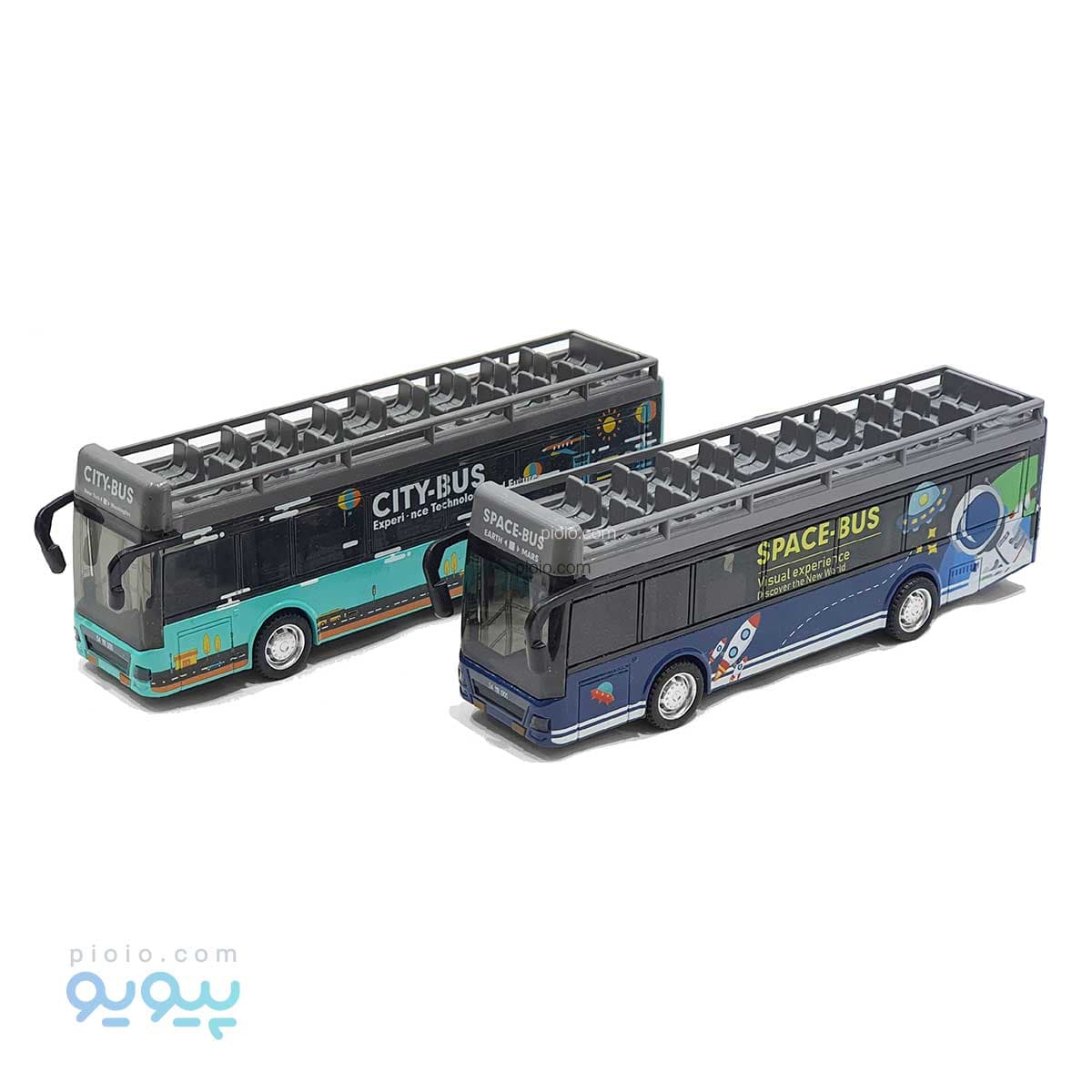 ماکت ماشین فلزی اتوبوس space/city bus تک و عمده — تصویر ۵