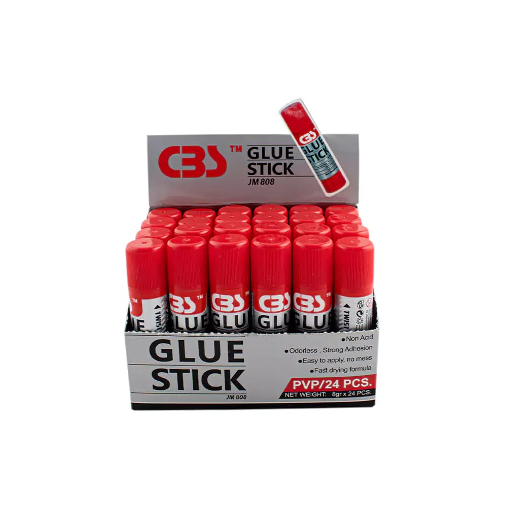 چسب ماتیکی 24 عددی 8 گرم باکیفیت PVC مدل JM808 سی بی اس
