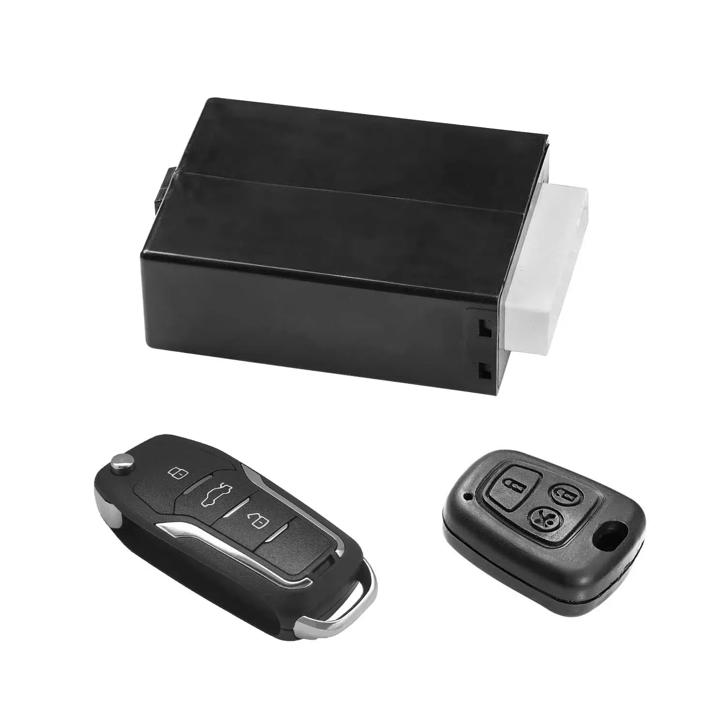 کیت قفل مرکزی پراید تیبا ساینا کوییک همراه با ریموت جک نایف (تاشو) بر اساس استاندارد BCM سایپا برند پارلار