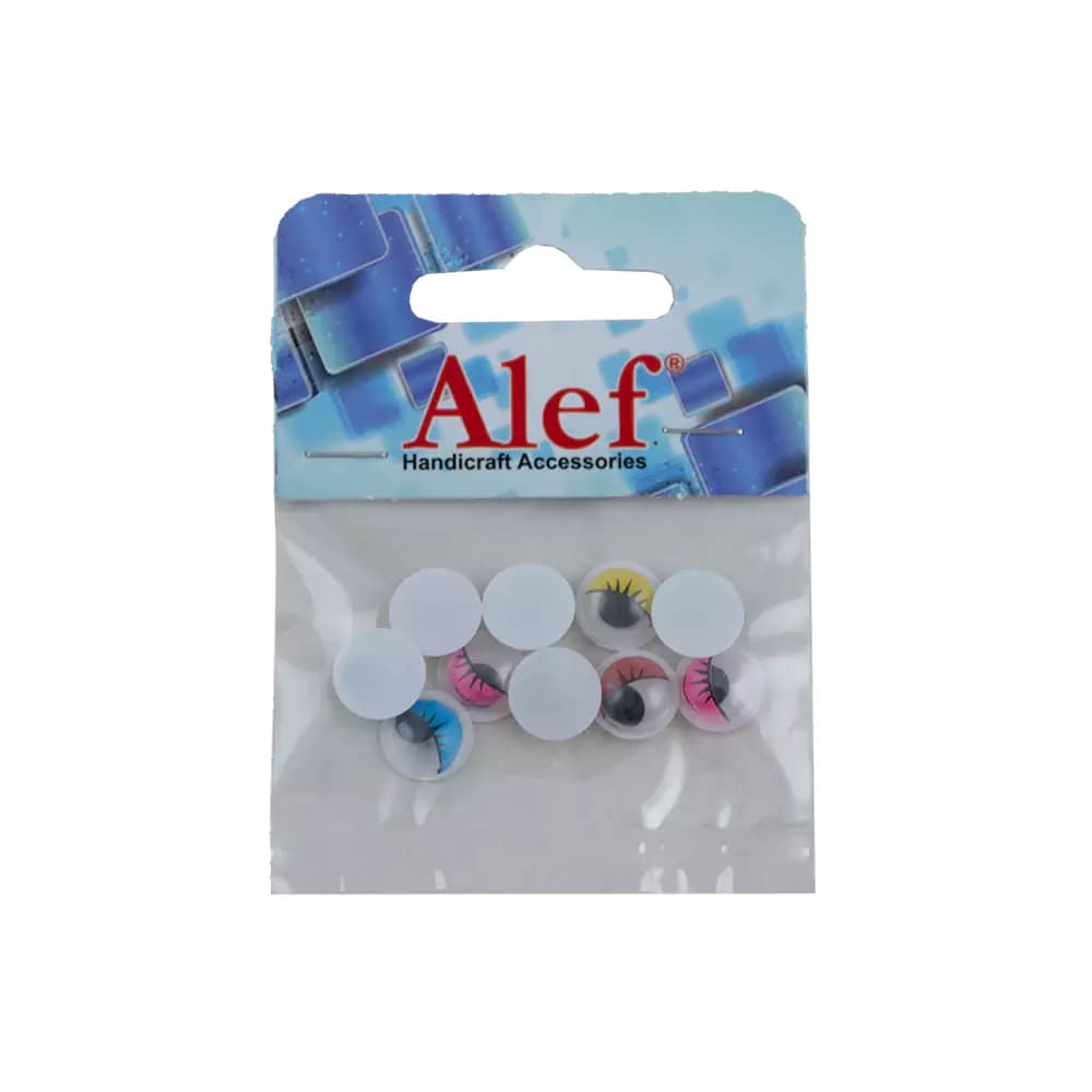 چشم عروسک رنگی 100 عددی Alef