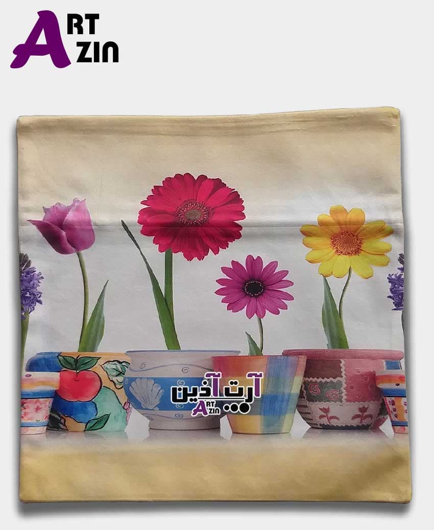 کوسن گل مبل شیک طرح گلدان کد: 48-601