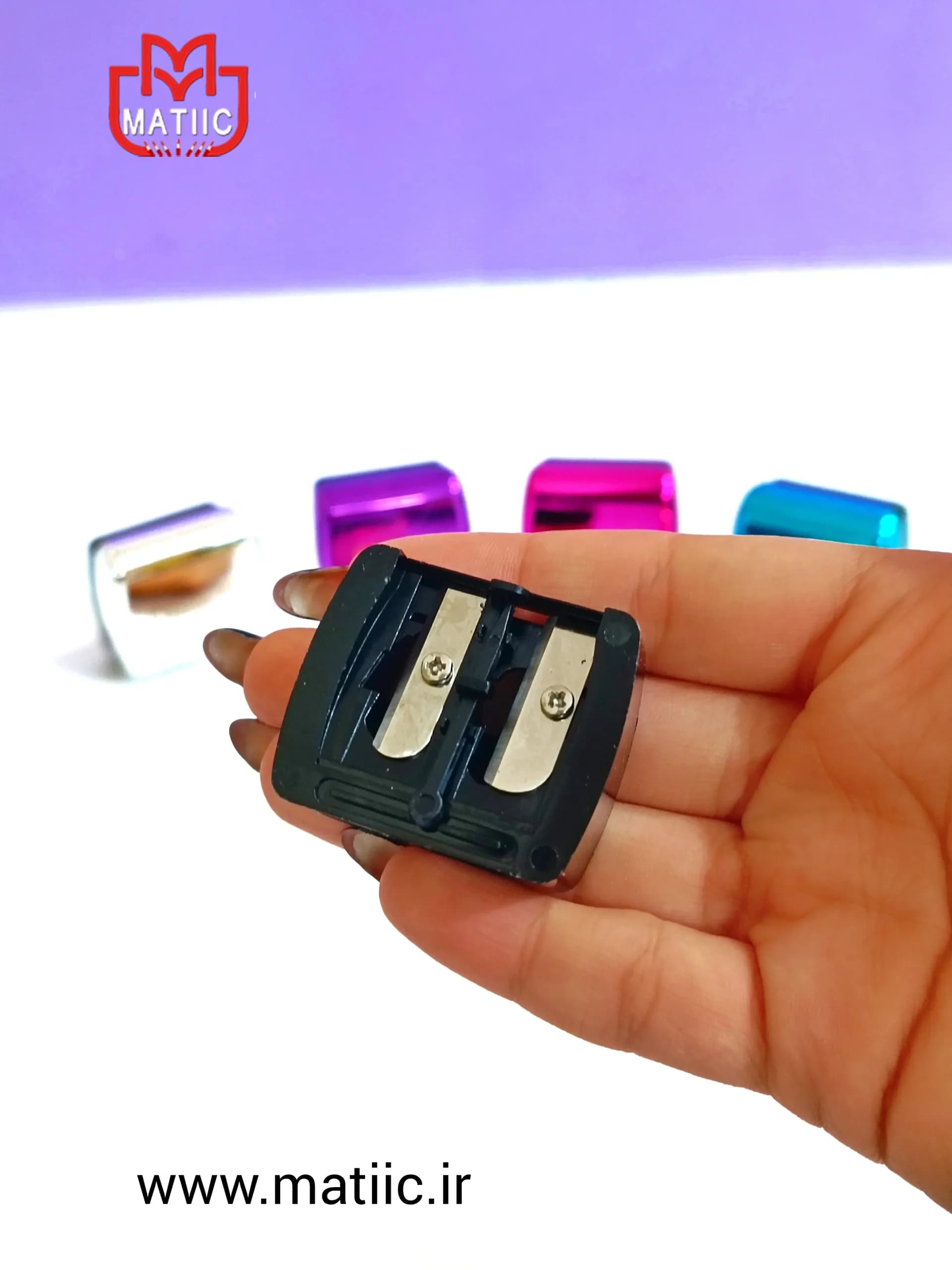 تراش دوقلوی مخزن دار کازمتیک COSMETIC — تصویر ۲