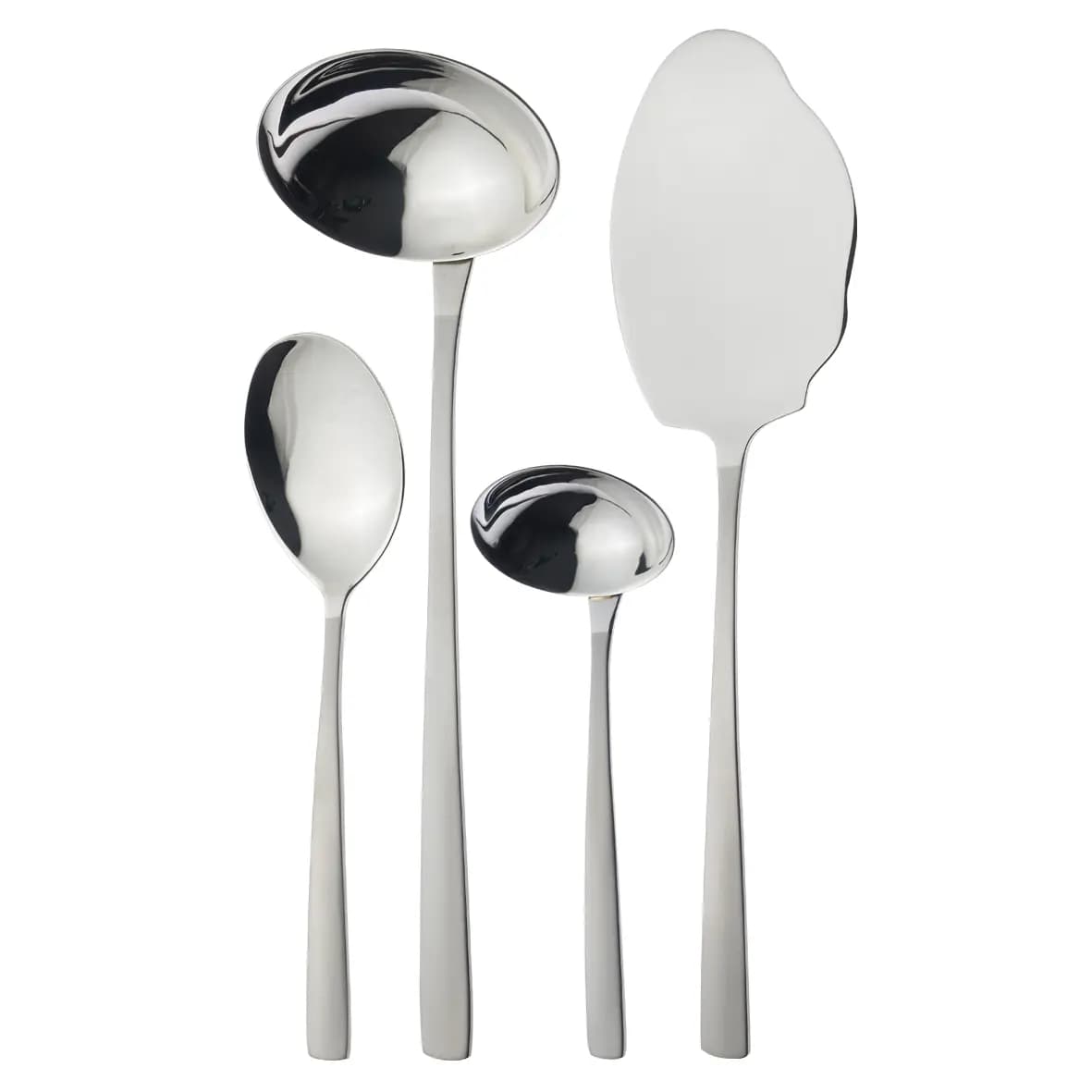 سرویس قاشق چنگال 86 پارچه فلورانس استیل مات و براق (سندبلاست) جعبه چوبی ناب استیل — تصویر ۶