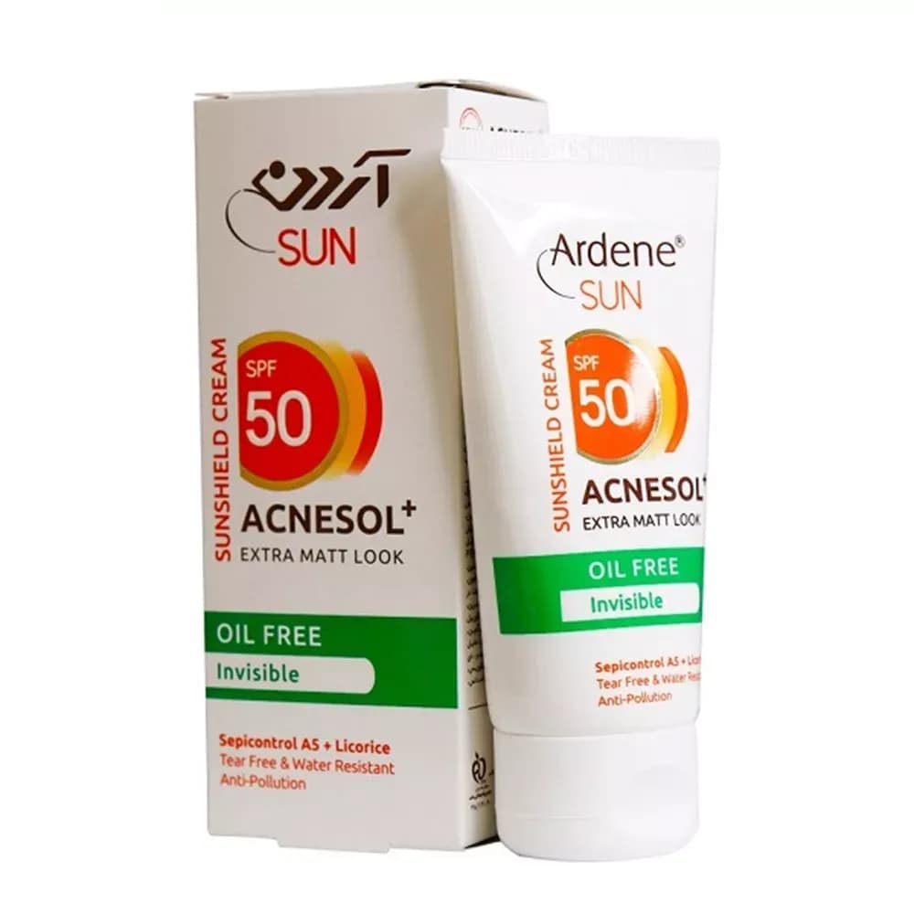 کرم ضدآفتاب آردن SPF50 مدل ACNESOL مناسب پوست چرب حجم 50 میلیلیتر — تصویر ۲