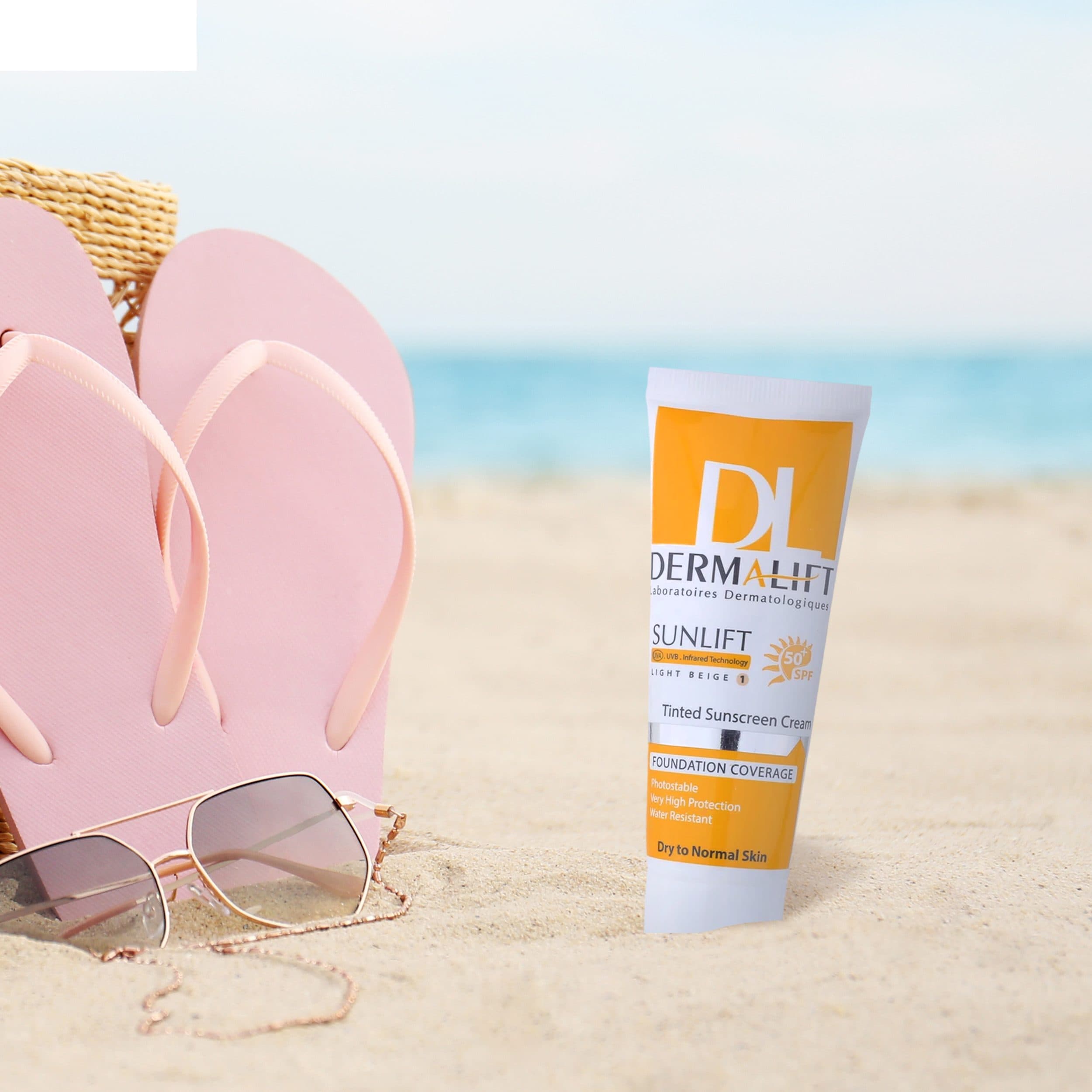 کرم ضد آفتاب رنگی درمالیفت SPF50 شماره 1 مناسب پوست خشک و معمولی 40 میلی لیتر — تصویر ۴