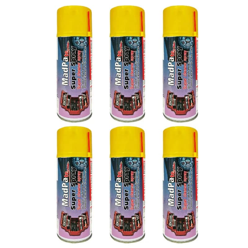 اسپری تمیز کننده انژکتور و دریچه گاز گروه مدپا مدل سوپر حجم 400 میلی لیتر بسته 6 عددی