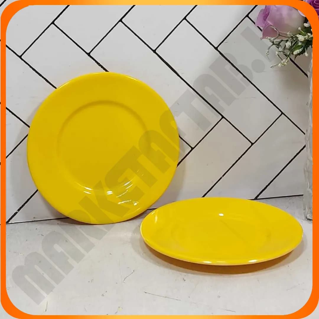 T412 پیش دستی کوچک زرد ملامین پردیس ماهان