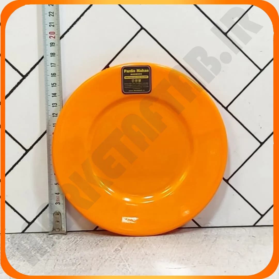 T412 پیش دستی کوچک نارنجی ملامین پردیس ماهان — تصویر ۲