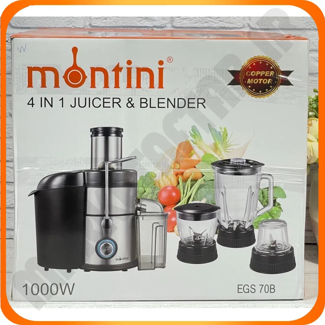 EGS70B آبمیوه گیری 4 کاره مشکی مونتینی