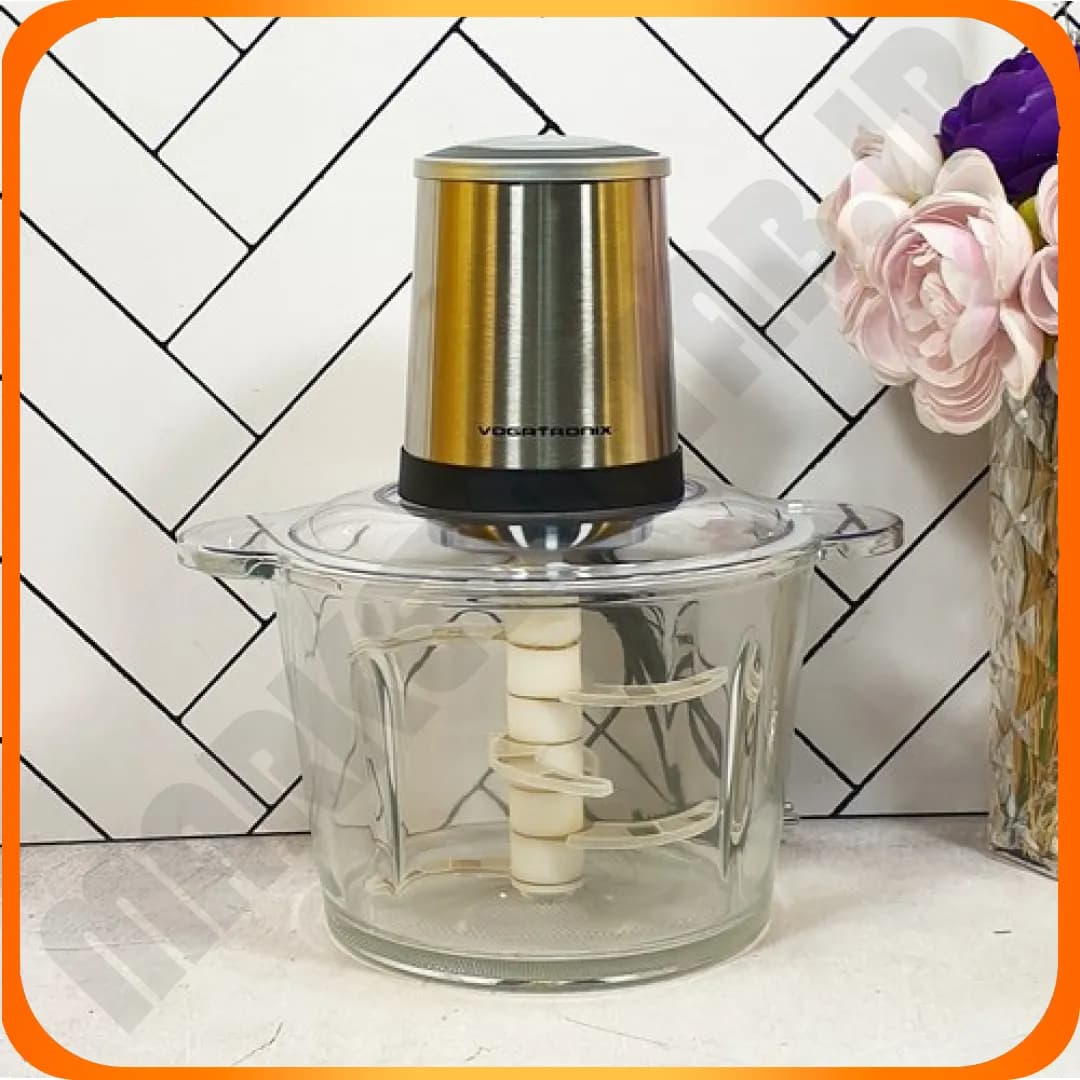 VE194 خردکن 3 لیتر شیشه ای بدنه پیرکس تیغه طلایی ووگاتی