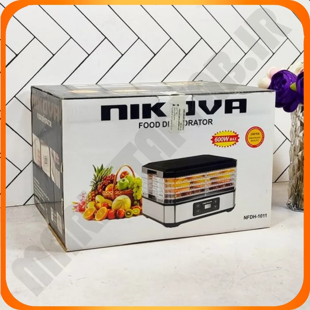 NFDH_1011 میوه خشک کن 4 طبقه مشکی نیکوا