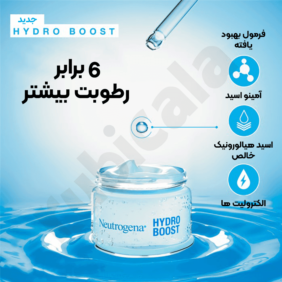 آبرسان واتر ژل نیتروژنا(نوتروژینا) Neutrogena Hydro Boost Water gel — تصویر ۲