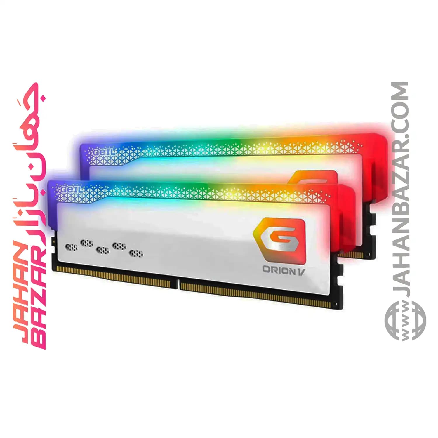 رم دسکتاپ جیل دو کاناله CL38 مدل DDR5 5600 MHz GEIL ORION V WHITE ظرفیت 32GB — تصویر ۵