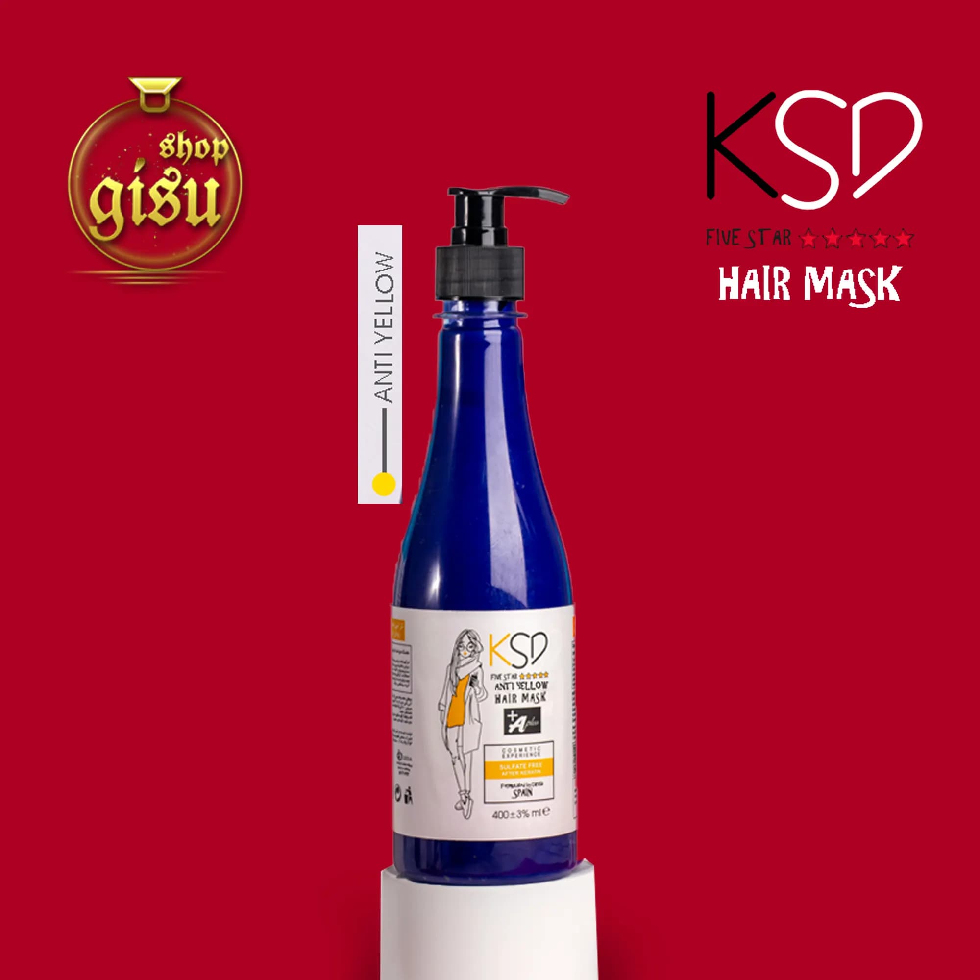 ماسک مو با آبکشی ضد زردی کی اس دی (KSD) 400 میل
