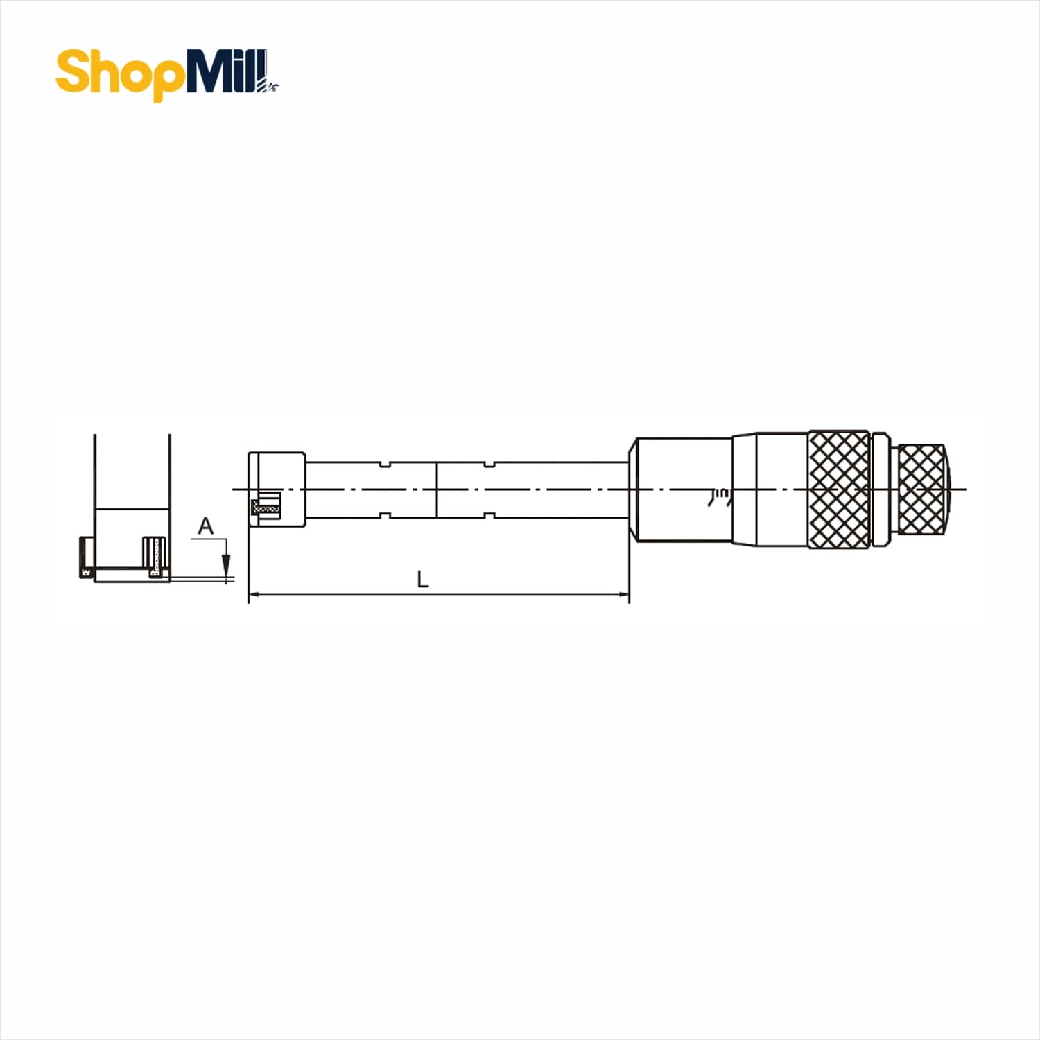 ميکرومتر داخل سنج سه فک 100-87 میلی متر داسکوا (Dasqua) مدل 5113-H-4411 — تصویر ۲