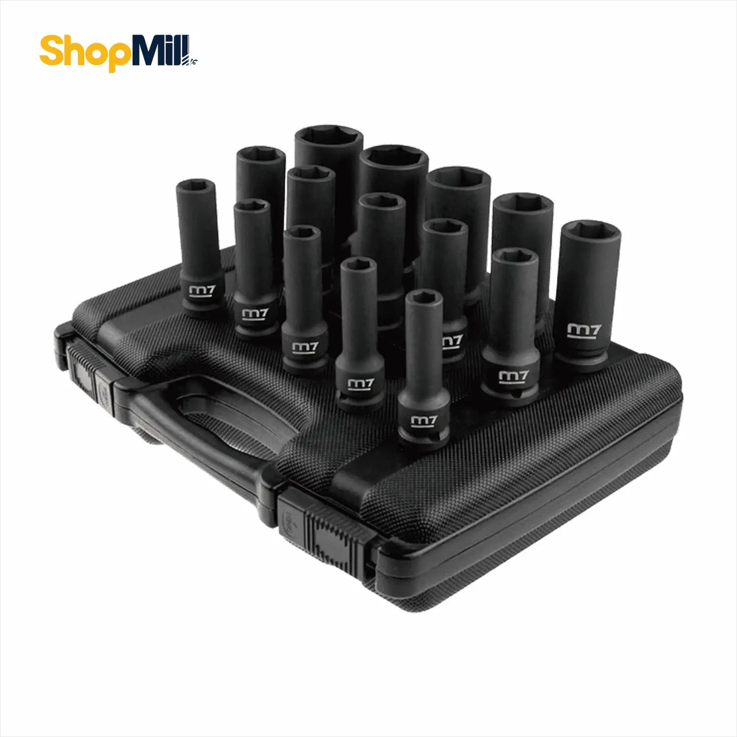 ست سوکت بکس فشار قوی بلند 15 عددی بلند 1/2 اینچ 10 تا 32 mm مایتی سون مدل MB43015M