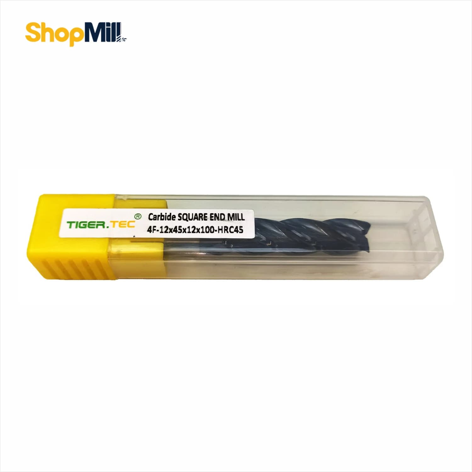 فرز انگشتی سرتخت الماس 12 تایگرتک(TIGER TEC) مدل 4F-12x45x12x100-HRC45