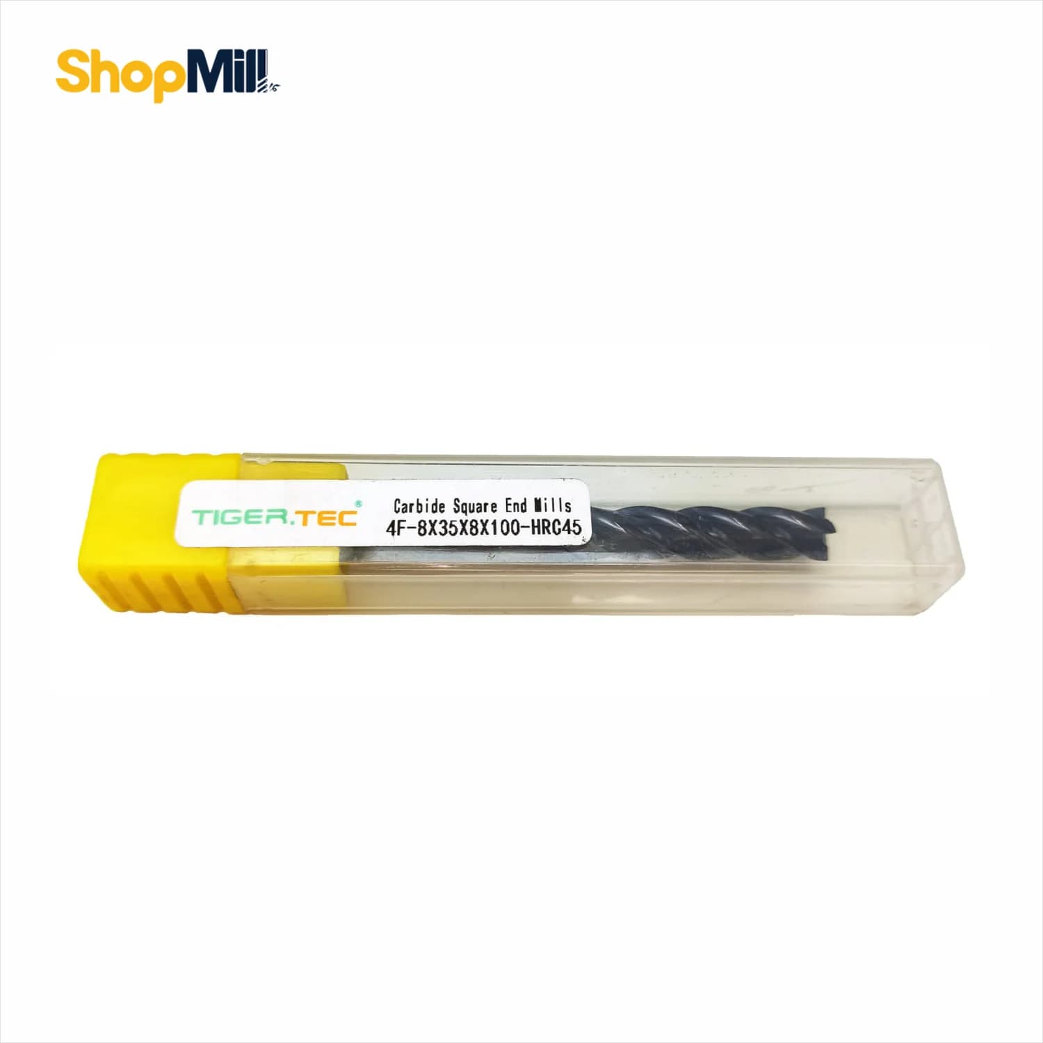 فرز انگشتی سرتخت الماس 8 تایگرتک (TIGER TEC) مدل 4F-8x35x8x100-HRC45