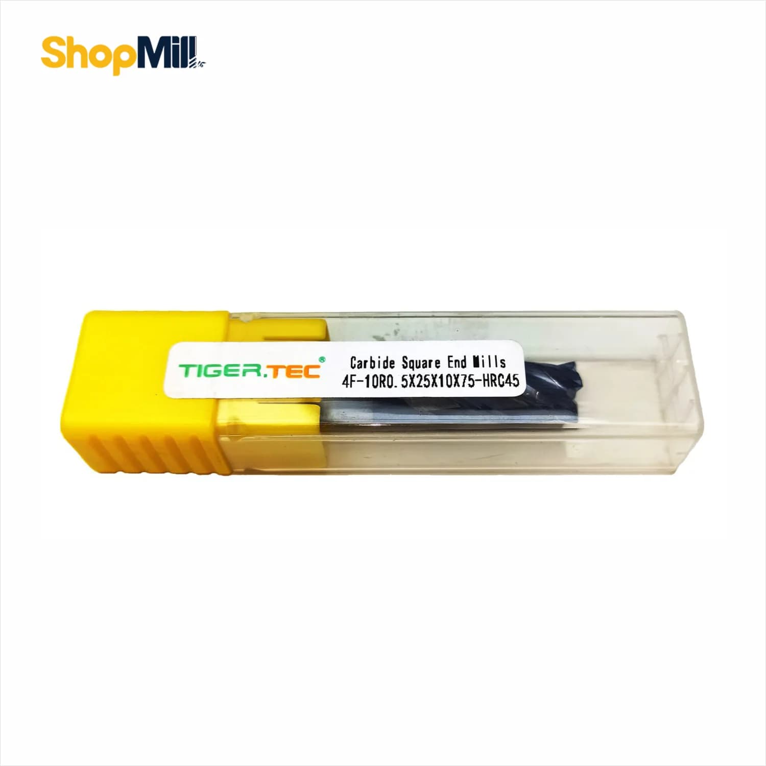فرز انگشتی الماس 10 تیپ R0.5 تایگرتک (TIGER TEC) مدل 4F-10R0.5x25x10x75-HRC45