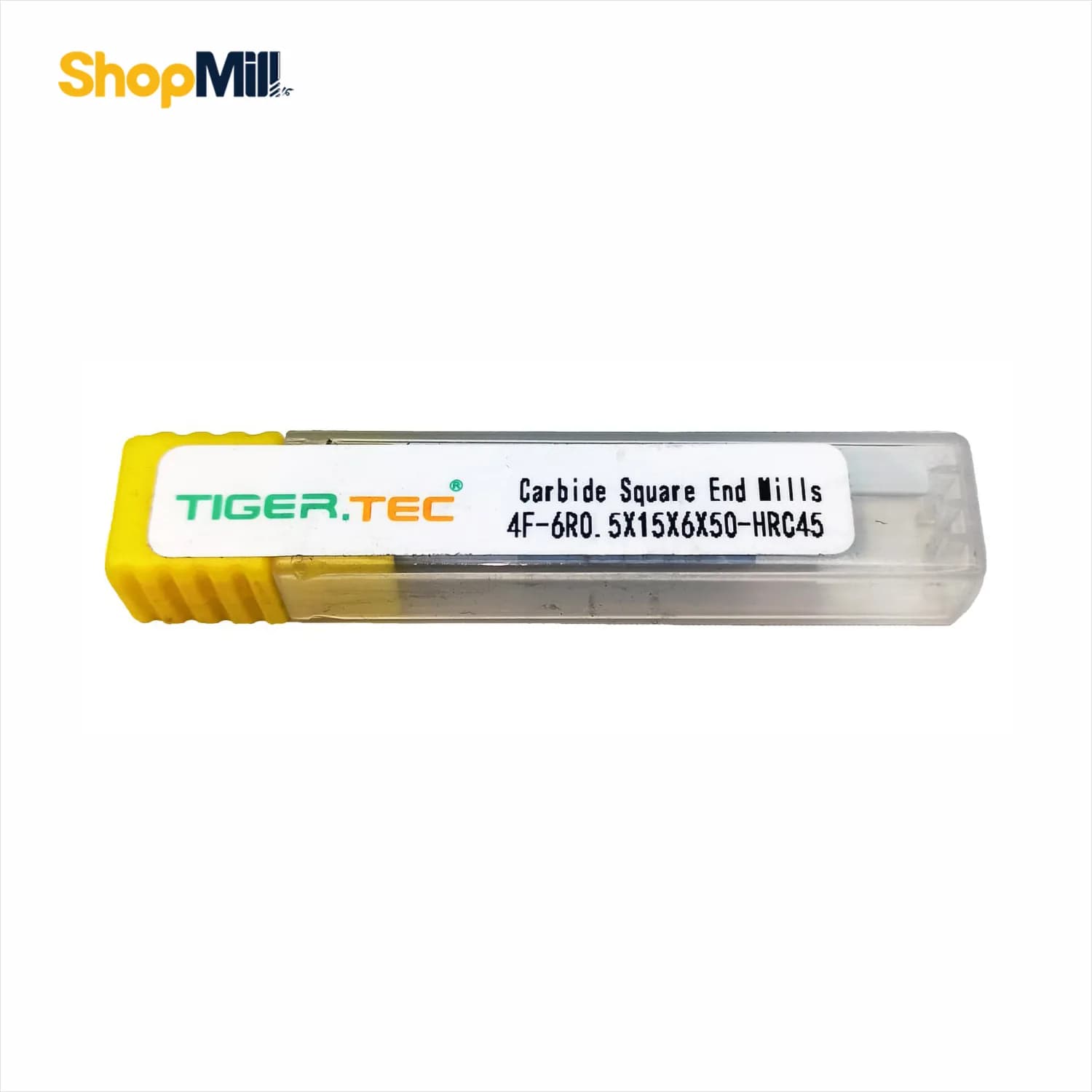 فرز انگشتی الماس 6 تیپ R0.5 تایگرتک (TIGER TEC) مدل 4F-6R0.5x15x6x50-HRC45