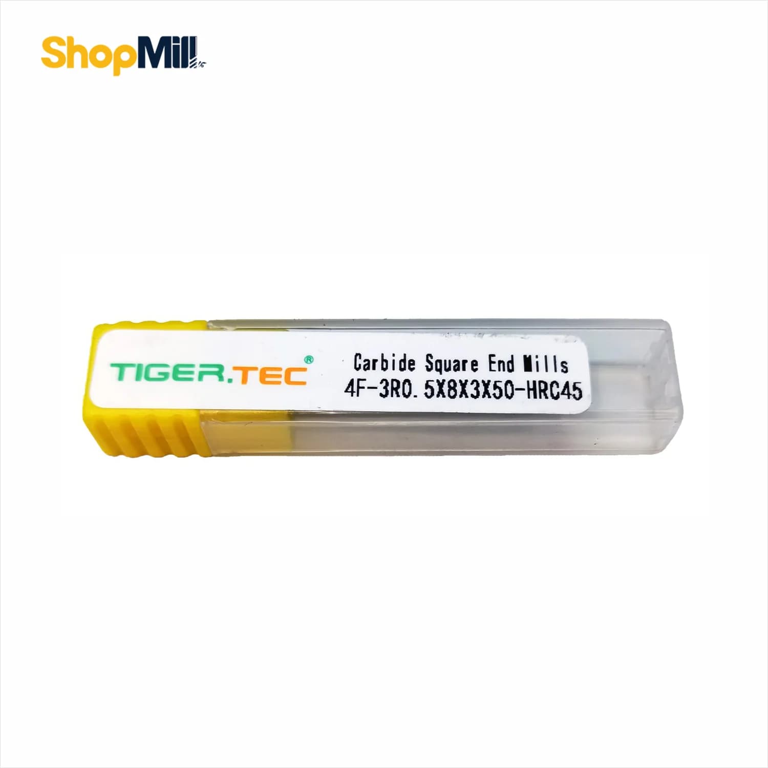 فرز انگشتی الماس 3 تیپ R0.5 تایگرتک (TIGER TEC) مدل 4F-3R0.5x8x3x50-HRC45