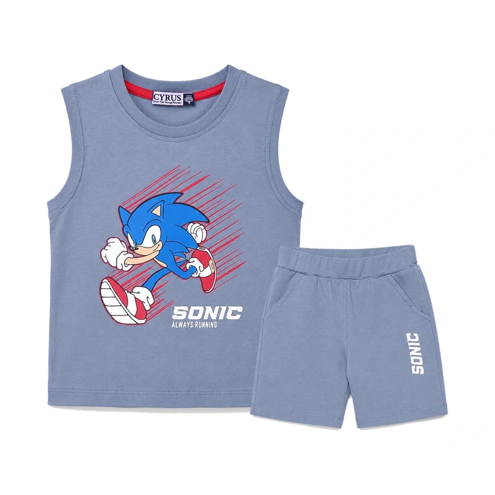 تاپ و شلوارک طرح Sonic پسرانه (2 تا 9 سال) کد 629832 — تصویر ۷